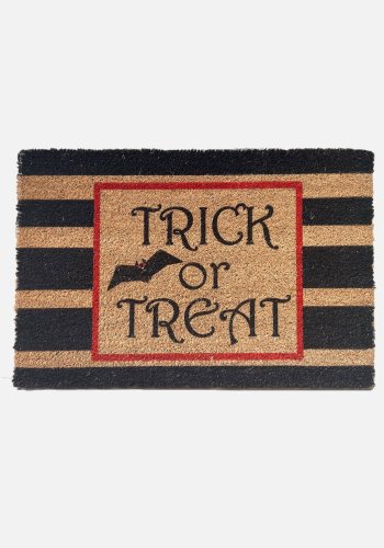 TEPPI Trick or Treat Coco drmtte m. mnster, rektangulr - multifarvet kokos (60x40)