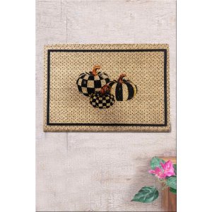 TEPPI Coco Poen drmtte m. mnster, rektangulr - multifarvet coir (60x40)