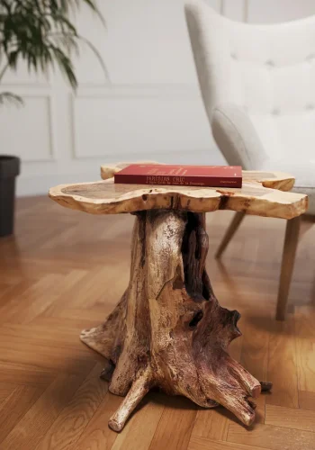 KARE DESIGN Tree sidebord - naturlig teak, unikt (50x50)