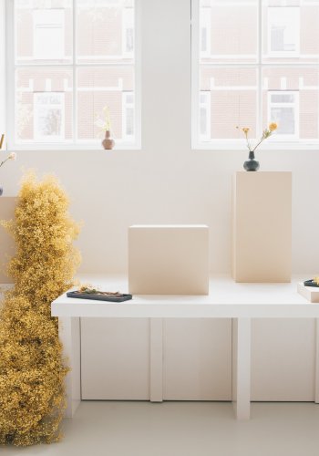 ZUIVER Rebel-brett, rektangulrt - rosa og bltt aluminium (sett med 2)