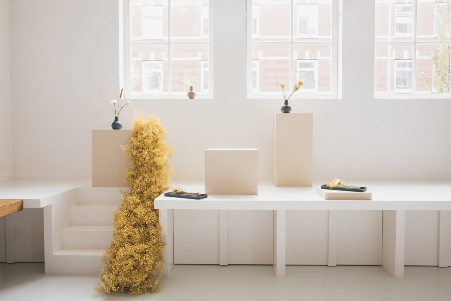 ZUIVER Rebel-brett, rektangulrt - rosa og bltt aluminium (sett med 2)