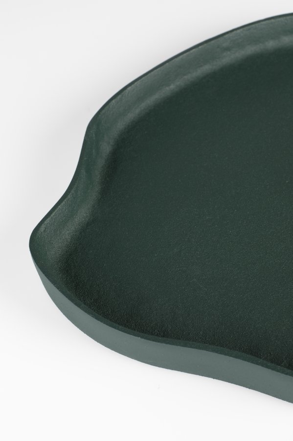 ZUIVER Revolt-brett, kologisk - elfenben og grnn aluminium (sett med 2)