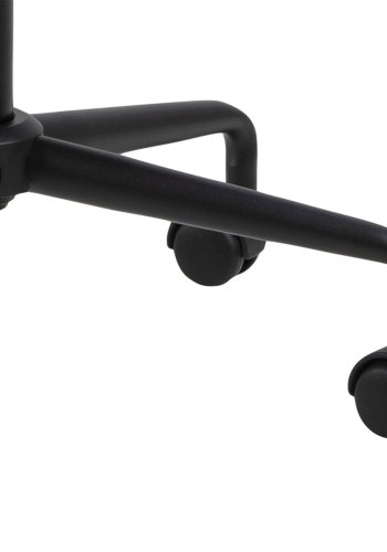 ACT NORDIC Brooke Schreibtischstuhl, mit Armlehnen – staubrosa Polyester und schwarzes Metall