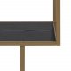 ACT NORDIC Seaford bogreol - sort melamin ask og guld metal(H:185cm x77cm x cm)