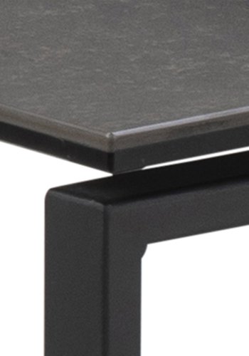 ACT NORDIC Katrine Satztische – schwarzes Glas/Keramik und schwarzes Metall (3er-Set)