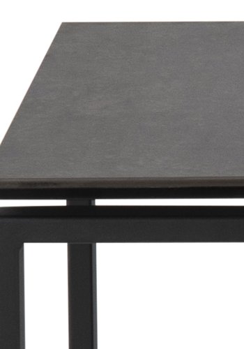 ACT NORDIC Katrine Satztische – schwarzes Glas/Keramik und schwarzes Metall (3er-Set)