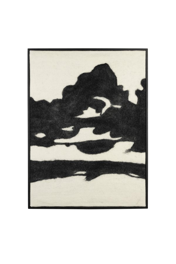 DUTCHBONE Sameer veggdekorasjon, rektangulr - black out og mangotre (100x74)