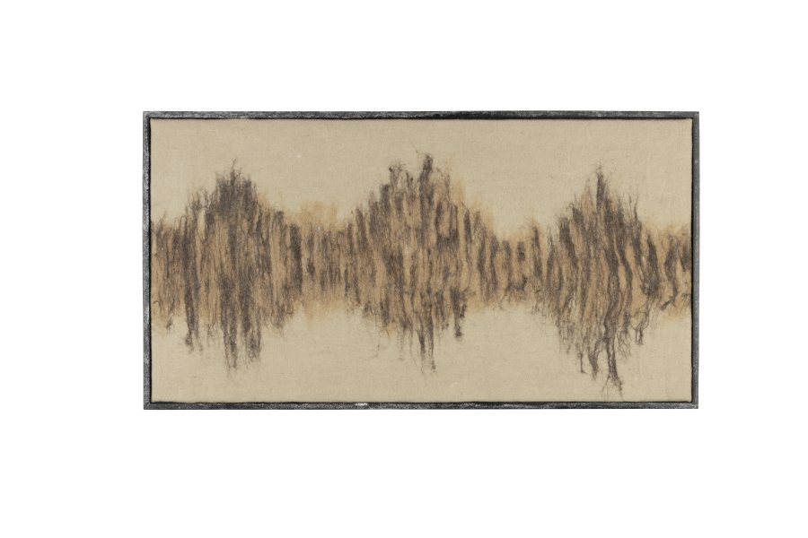 DUTCHBONE Wangdi veggdekorasjon, rektangulr - beige ull og mangotre (99x53)