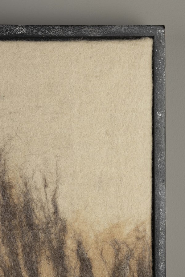 DUTCHBONE Wangdi veggdekorasjon, rektangulr - beige ull og mangotre (99x53)