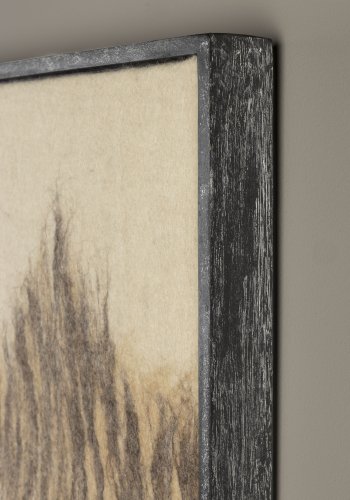 DUTCHBONE Wangdi veggdekorasjon, rektangulr - beige ull og mangotre (99x53)