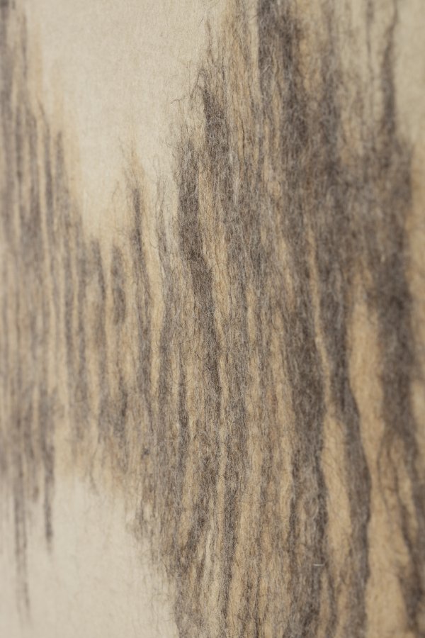 DUTCHBONE Wangdi veggdekorasjon, rektangulr - beige ull og mangotre (99x53)