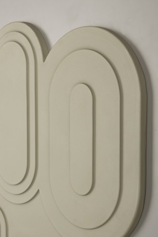 ZUIVER August veggdekorasjon 3D, rektangulr - beige gips- og ristreramme (64x52)