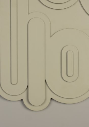 ZUIVER August veggdekorasjon 3D, rektangulr - beige gips- og ristreramme (64x52)