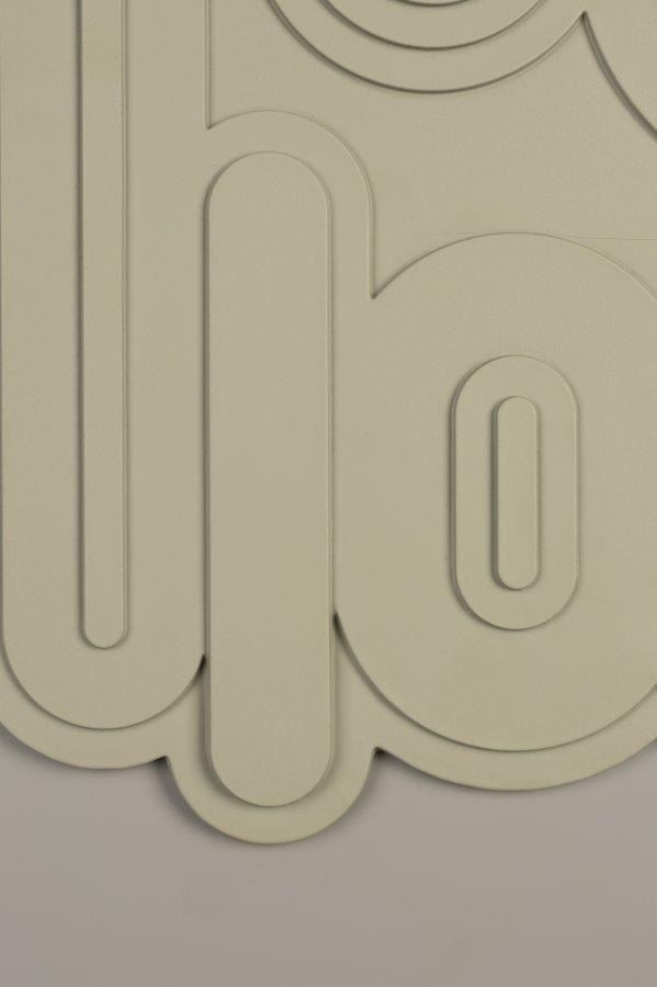 ZUIVER August veggdekorasjon 3D, rektangulr - beige gips- og ristreramme (64x52)