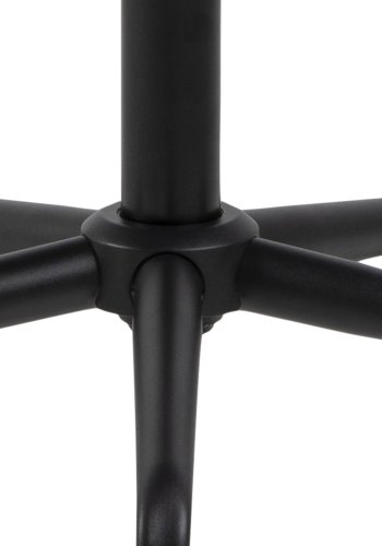 ACT NORDIC Brooke skrivebordsstol, m. armln - mrkegr polyester og sort metal