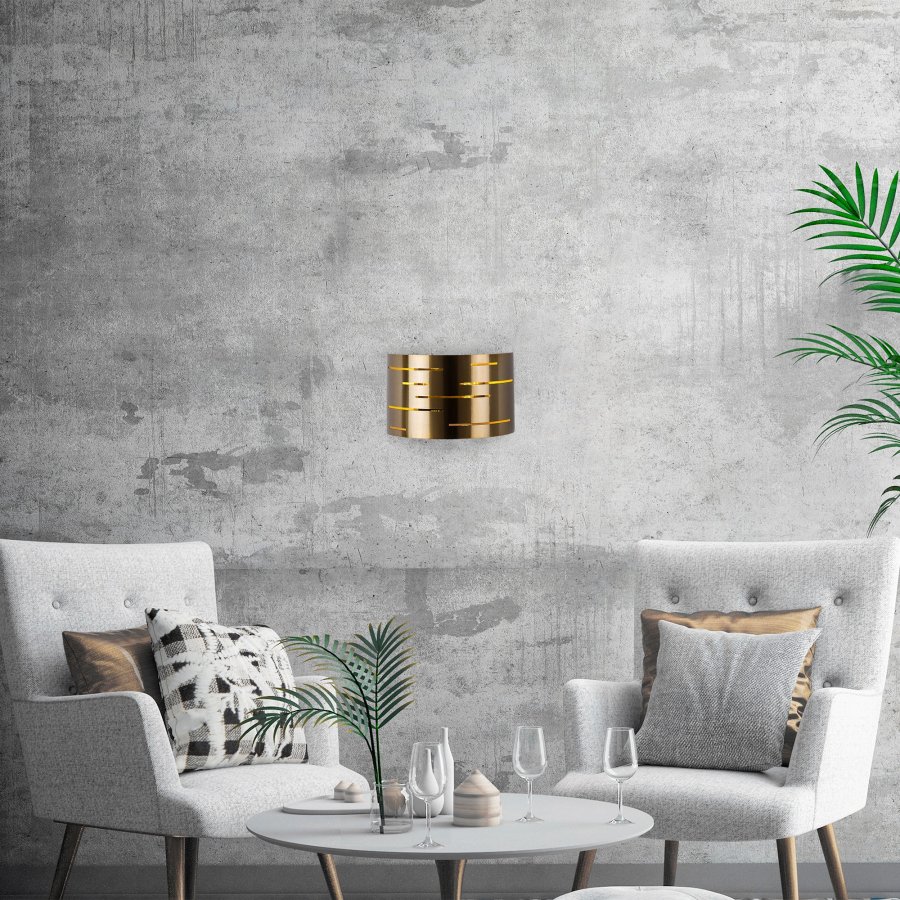 LUMI 629 vegglampe - messing metall