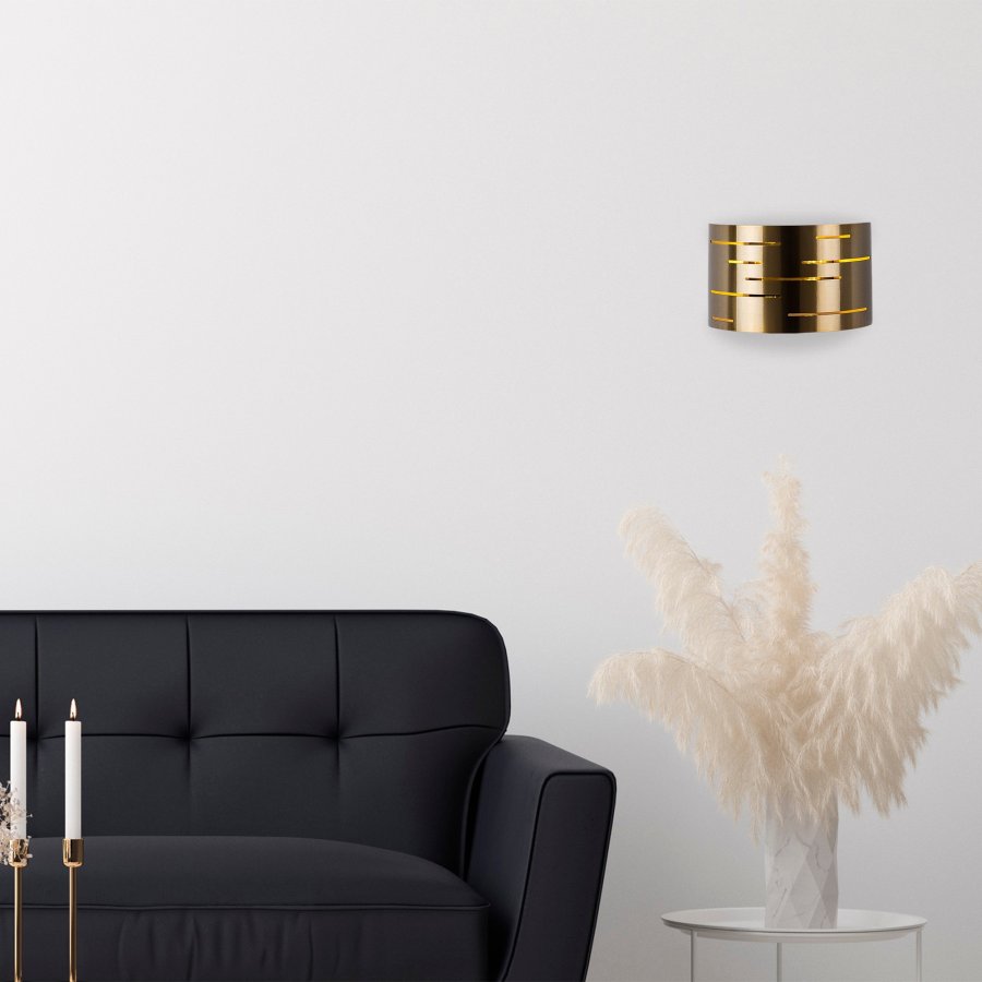 LUMI 629 vegglampe - messing metall