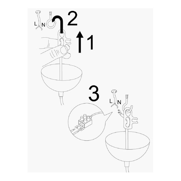 LUMI Solsticeon loftlampe - sort metal