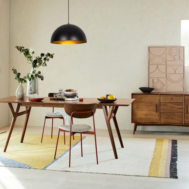 LUMI Angoulme loftlampe - guld og sort jern