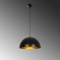 LUMI Angoulme loftlampe - guld og sort jern