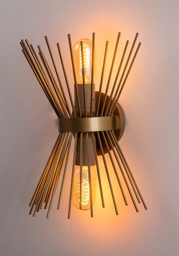 LUMI Kirpi vegglampe - gulljern