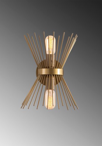 LUMI Kirpi vegglampe - gulljern