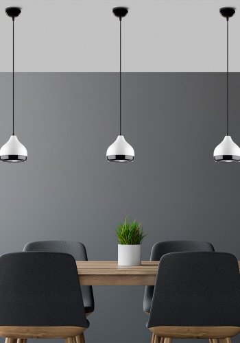 LUMI Y?ldo taklampe, justerbar hyde - hvitt metall