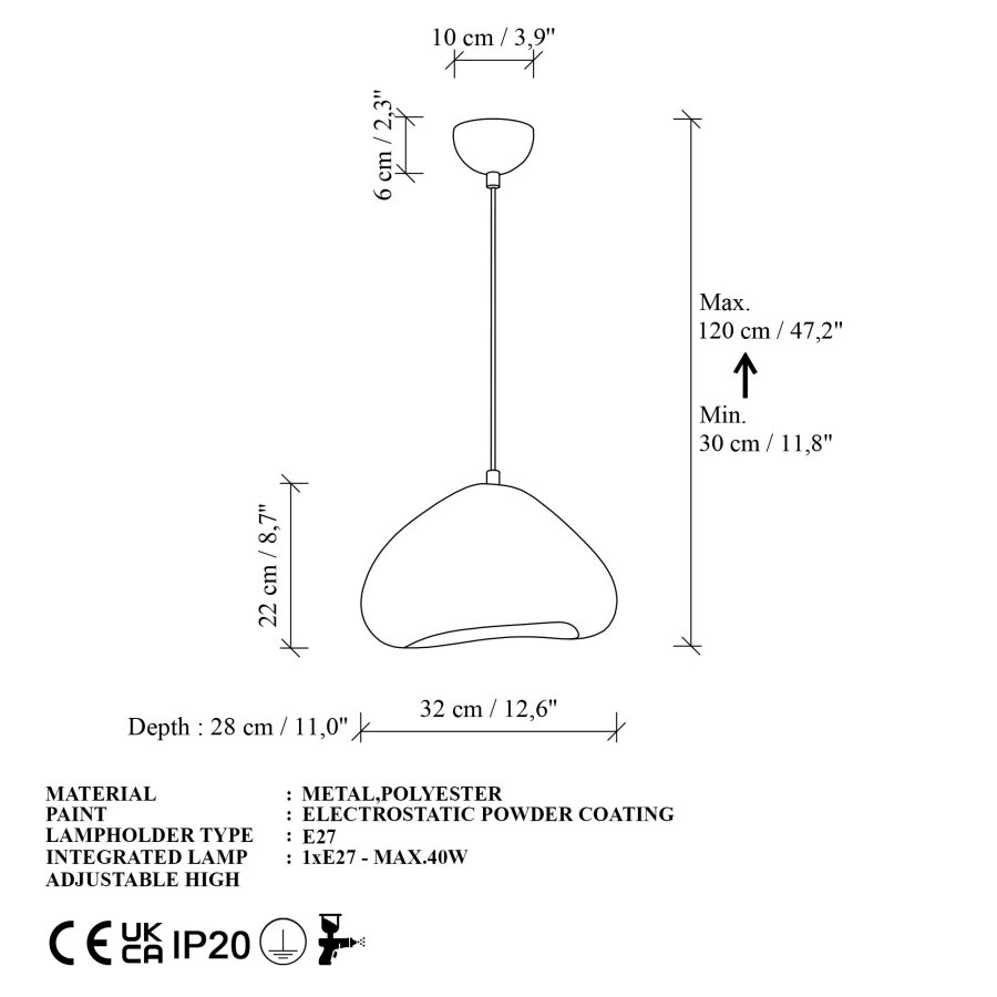 NORDV&Auml;RK Lora-30-Nua Ljuskrona