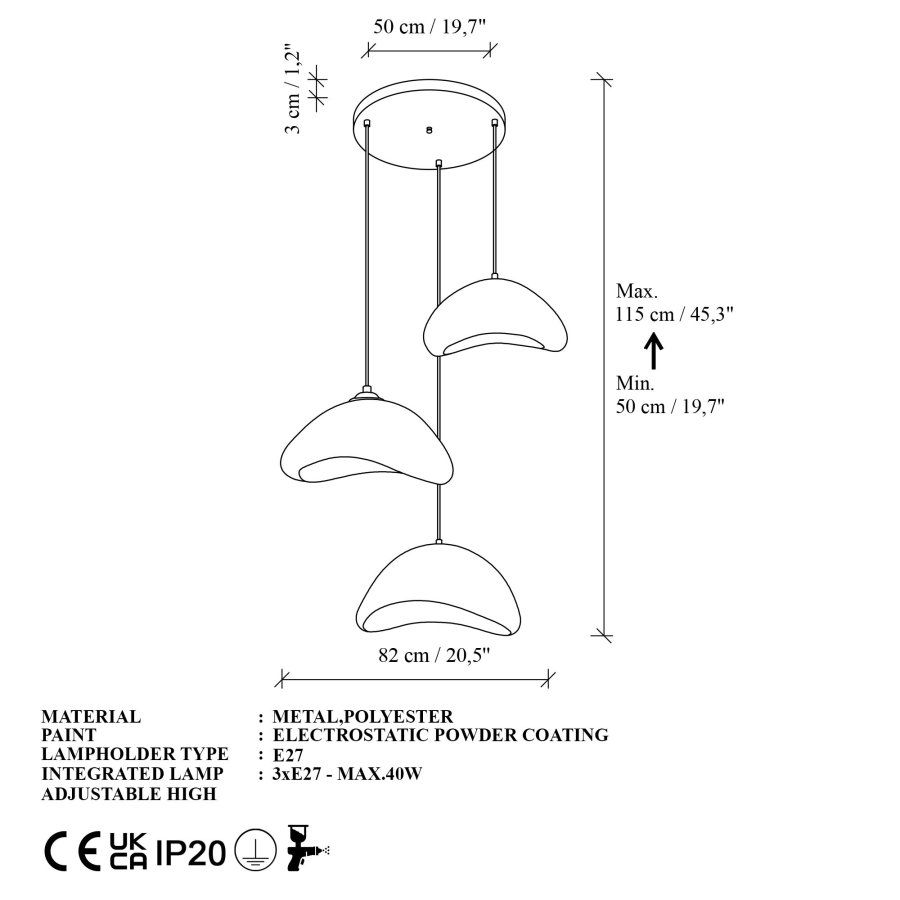 NORDV&Auml;RK Luna-Set-T-Nua Ljuskrona
