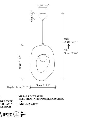 NORDV&Auml;RK Zoga-Nua ljuskrona
