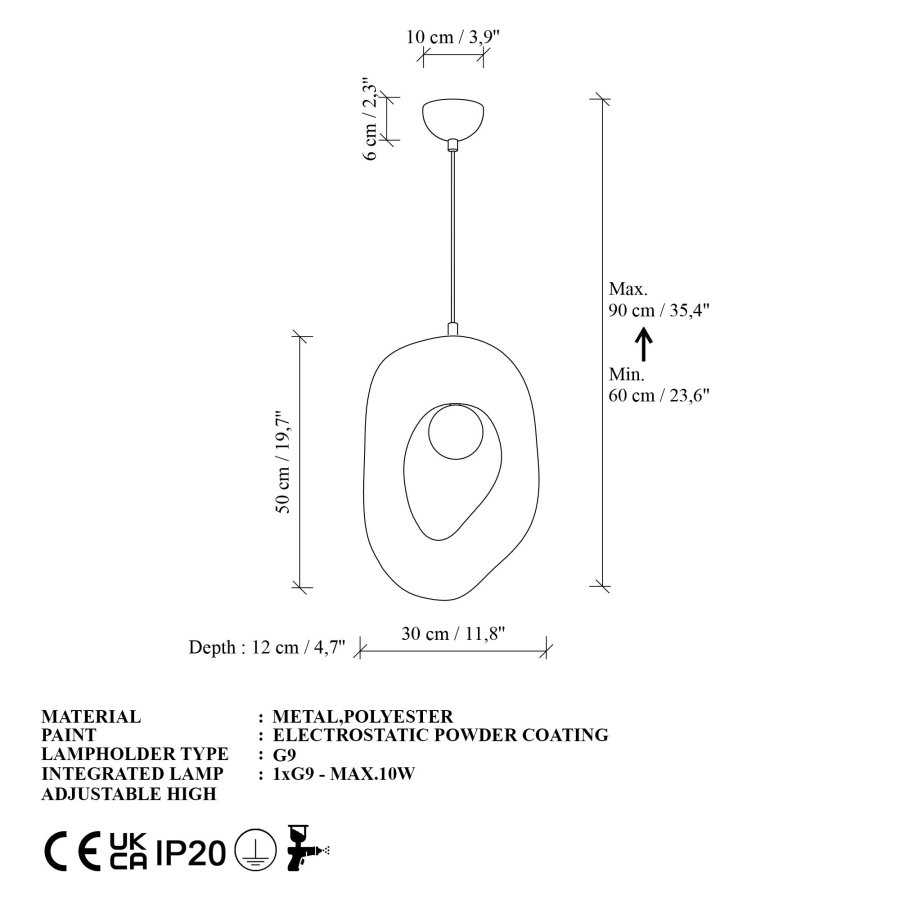NORDV&Auml;RK Zoga-Nua ljuskrona