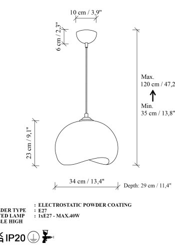 NORDV&Auml;RK Yontu - 15850 - En ljuskrona