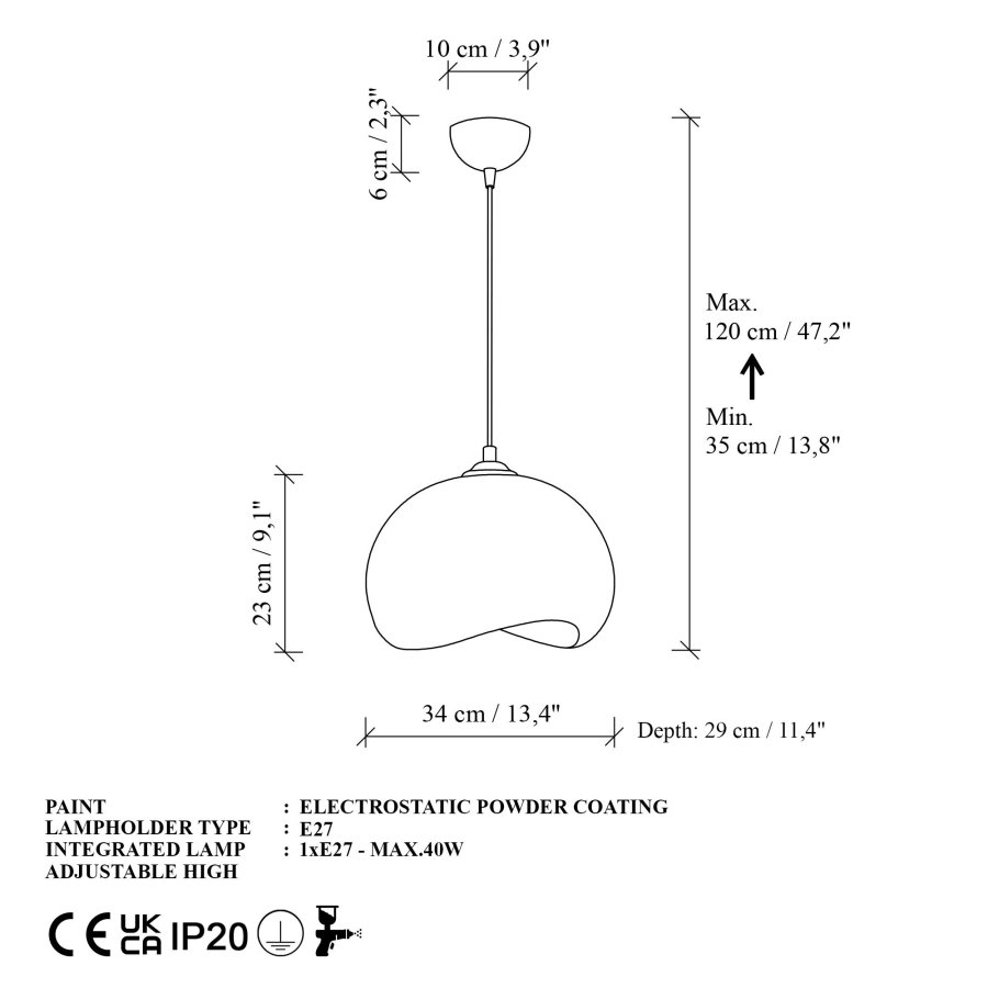NORDV&Auml;RK Yontu - 15850 - En ljuskrona