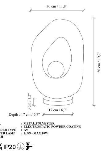 NORDV&Auml;RK Vasl?-Nua Bordslampa