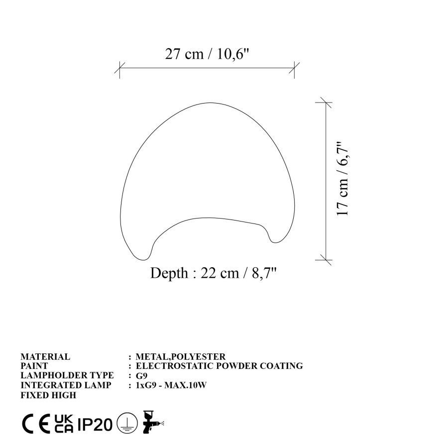 NORDV�RK Lore-S-Nua vegglampe