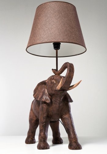 KARE DESIGN Elefant bordslampa - svart polycerin