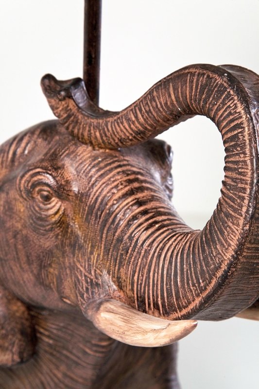 KARE DESIGN Elefant bordslampa - svart polycerin