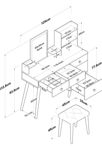 NORDVÄRK BJ101 - 2294 Make-up bord