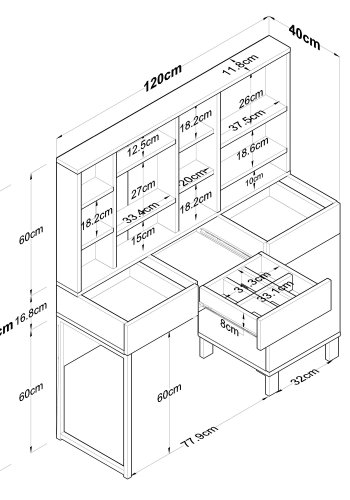 NORDVÄRK BJ138 - 3442 Make-up bord