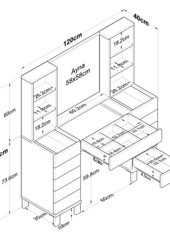 NORDVÄRK BJ136 - 3846 Make-up bord
