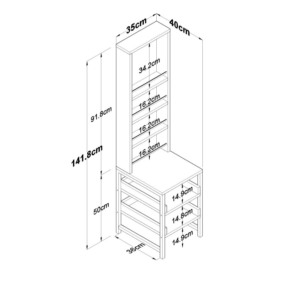 NORDVÄRK BJ147 - 3860 Sminkebord