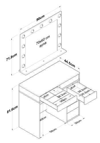 NORDVÄRK BJ115 - 2781 Make-up bord