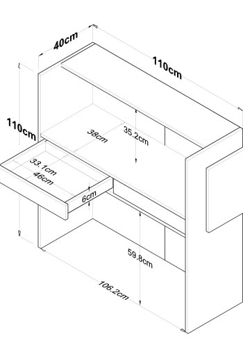 NORDVÄRK MA102 - 2929 Receptionsbord