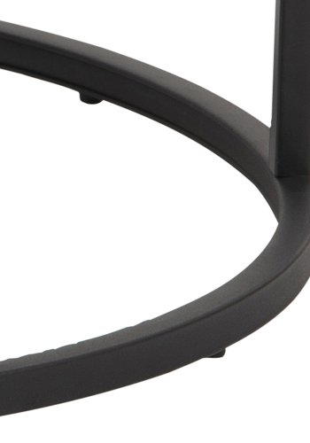 ACT NORDIC Spiro Couchtisch-Set – schwarzes Melamin mit Marmordruck/Rauchglas und schwarzes Metall (2er-Set)