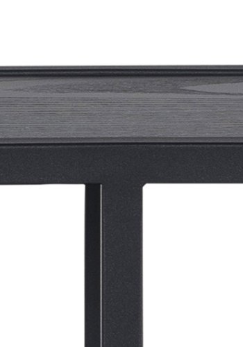 ACT NORDIC Seaford Wandregal - schwarze Melamin-Esche und schwarzes Metall