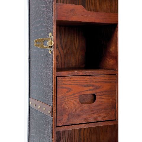 KARE DESIGN Colonial barskab - brunt stof, m. skuffer 