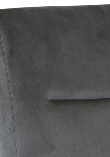 ACT NORDIC Demi spisestol - mrkegr polyester og sort metall