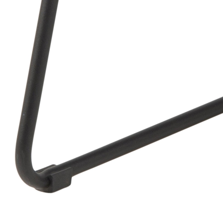 ACT NORDIC Alba Loungesessel - staubrosa Polyester und schwarzes Metall