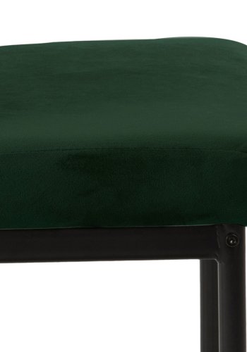 ACT NORDIC Demi spisestol - mrkegrnn polyester og sort metall