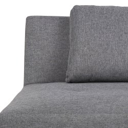 Lucca sovesofa, lysegr polyester og ben i gummitr 82cm
